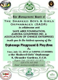 Shaheed Girl's Orphanage Playground Opening