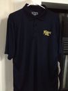 Mens Navy Button down Polo with Collar