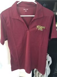 Ladies Maroon V-Neck with collar