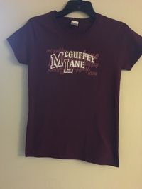 Ladies Burgandy T-shirt>>ONLY 1 SMALL LEFT!!