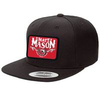 Black w/Red Patch Hat
