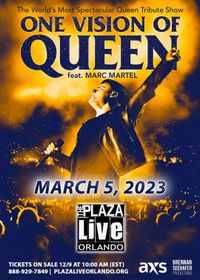 ONE VISION OF QUEEN feat. MARC MARTEL  - One of the world's most spectacular Queen Tribute Shows 