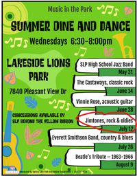 Spring Lake Park Music in the Park - Dine and Dance