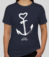 "LOVE ANCHOR" LOGO T-SHIRT (NAVY/PINK)