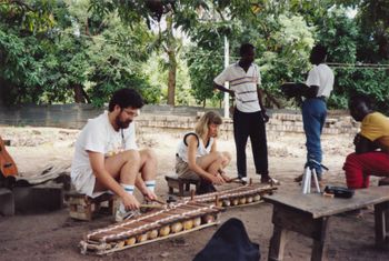 Studying Balaphon in the Gambia, 1991
