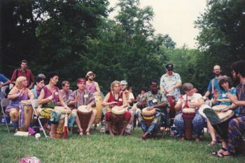 With Drum Class, Eno River Festival, 7/3/92
