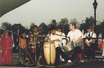 Drumming with Count MButu and Nery Arevalo,  Ga Festival
