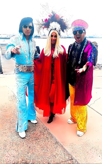 We had a blast at our recent "Concert By The Bay".
San Diego,CA
"Cher/Elton/Elvis".
