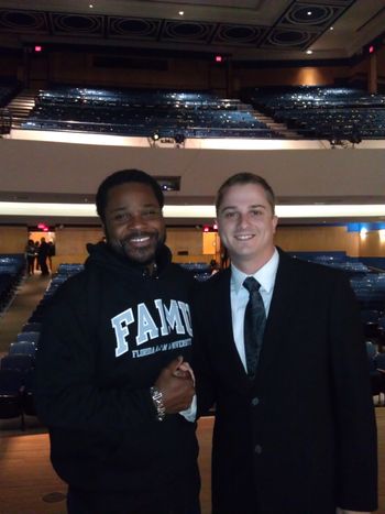 Post-gig with Malcolm-Jamal Warner, Tallahassee, FL
