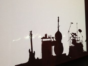 bass, bass  & drum silhouette
