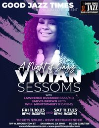 GOOD TIMES JAZZ PRESENTS VIVIAN SESSOMS IN CONCERT!