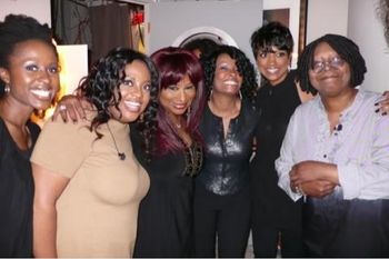 Sara Devine, Sherri Shephard, Chaka Khan, myself, Marvel Allen, & Whoopi Goldberg from an episode of The View!
