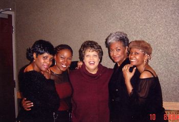 Kimberly Davis, jenny Douglas Foote, Patti Austin, Nancy Wilson & myself.
