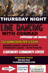 Beginner Line Dancing Lessons followed by Intermediate Line Dancing Lessons
