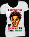 A Revolution Begins In The Mind women t-shirt