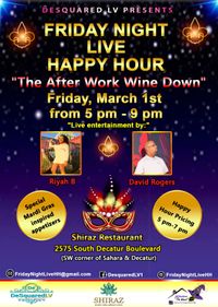Friday Night Live Happy Hour Wine Down