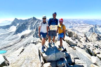 Summit of 13,900ft Mt. Agassiz, High Sierra.
