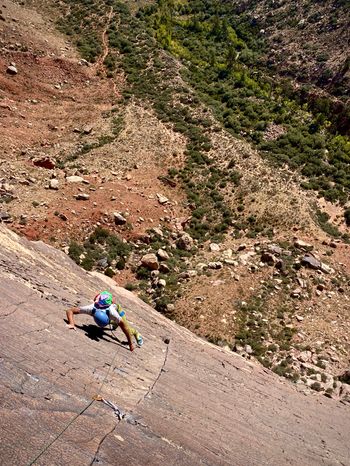 Climbing in the Red Rocks, Nevada.
