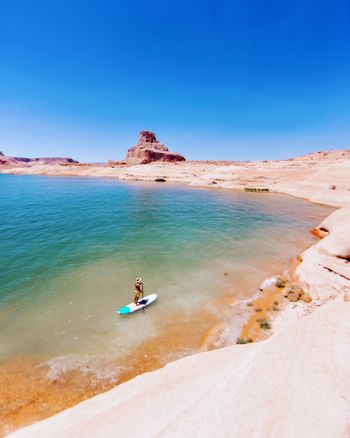 Paddling in Lake Powell
