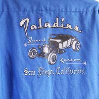 Mens Large Cobalt Blue Long Sleeved Paladins Work Shirt