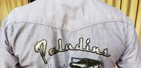 Mens Medium Western Pearl Snap Paladins Shirt