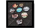 5 assorted Paladins Buttons 1" (25mm) 