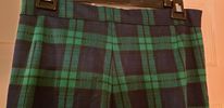 vintage mens green plaid pants