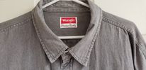 Gray Long Sleeved Wrangler Mens 3XL Paladins Work Shirt