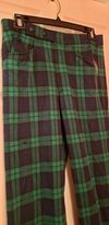 vintage mens green plaid pants