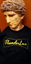 ThunderLux Black T-shirt w Yellow Logo Mens & Womens