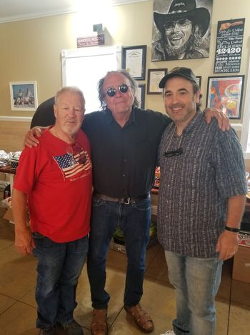 With Gerald Smith (George Strait) and Tony Arata (Garth Brooks) at the Sandy Lee Songwriters Festival in Henderson, Kentucky
