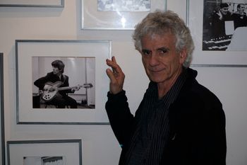 George in the stairwell of Abbey Road
