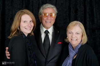 With Tony Bennett.
