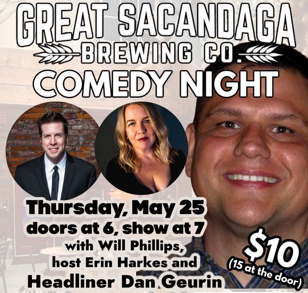 PRESALE OVER! SOME TICKETS LEFT AT THE DOOR!Comedy Night at Great Sacandaga Brewing! 