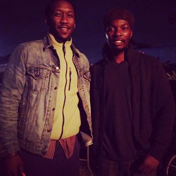 Mahershala ali from house of cards and GNL Zamba on set of a short film
