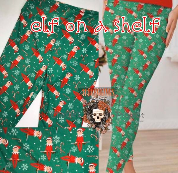 Elf on shop the shelf leggings