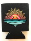 "IT FEELS GOOD" Collapsible Koozie - Black