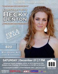 Christmas w/ Becky Denton (w/ supporting act, Justin & Tara Focht)
