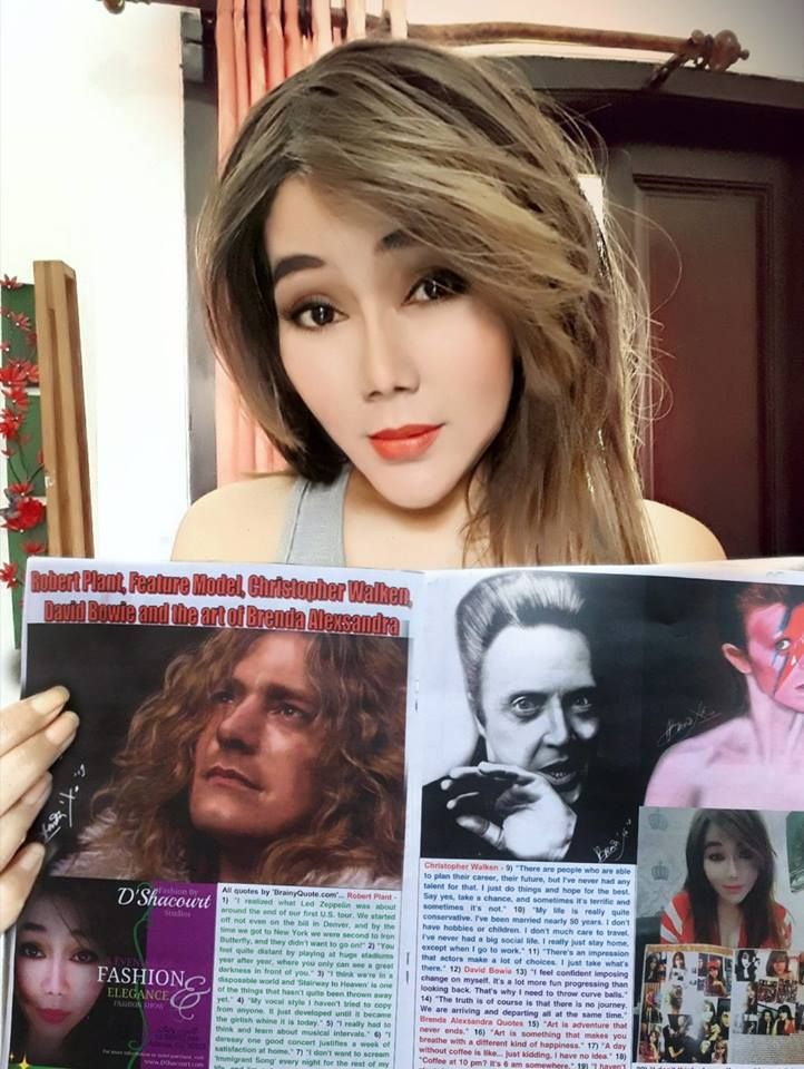 February 11, 2019 - (Brenda wrote) My art and South Shore Puzzle Journal, February 2019 issue, "Robert Plant, Feature Model, Christopher Walken, David Bowie and the art of Brenda Alexsandra" - Centerfold by Charles Locke and Brenda Alexsandra. Published by Bob Simon and sold in Boston area. ............................................................................................................. AND  FOR  THE  SEARCH  ENGINES  - (Charles Locke - Charles Locke Govatsos - Charles Lock Govatsos - Charles Lock - Celebrities - Locke - Chucky Govatsos - Chuckie Govatsos - Govatos - Gavatos -  Buffalo Montana - Buffalo - Chazmo - Chazzmo)