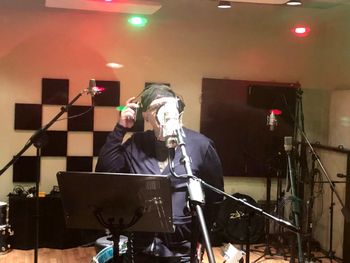 Recording "I Still Love Christmas" at Coerce. 11.10.18. Photo courtesy of Lance T.
