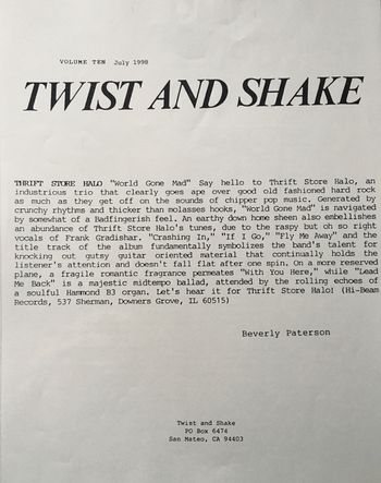 Twist & Shake Mag. Vol 10. July, 1998
