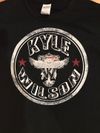 Kyle Wilson (Circle Owl) Warpaint Gypsy Threads custom Black Tee Shirt