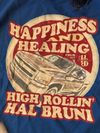 Hal Bruni (Happiness & Healing) WARPAINT GYPSY THREADS CUSTOM  Blue Tee Shirt
