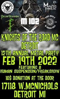 KNIGHTS OF THE ROAD MC, 12th Annual METAL PARTY!