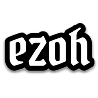 Black & White Ezoh Sticker