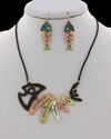Fish for Love Statement Necklace & Earring Set