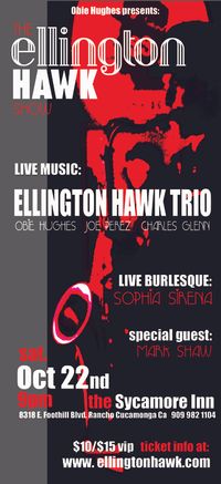 the Ellington Hawk show at Sycamore Inn Speakeasy Basement Bar  (live music and burlesque)
