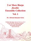 2 or More Harps Flexible Ensemble Collection Vol. 1 (for all harps) - BOOK • Easy/Intermediate • Play harps 1 & 2 or 1 & 3 or 1, 2 & 3 or give any part to other instruments!