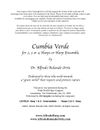 CUMBIA VERDE • For 2, 3 or 4 harps or harp ensemble - sheet music • FOR ALL HARPS • Easy/Intermediate