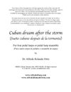 CUBAN DREAM AFTER THE STORM (for 4 pedal harps) - SHEET MUSIC